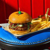 Cherry Burger with Crispy Mozzarella