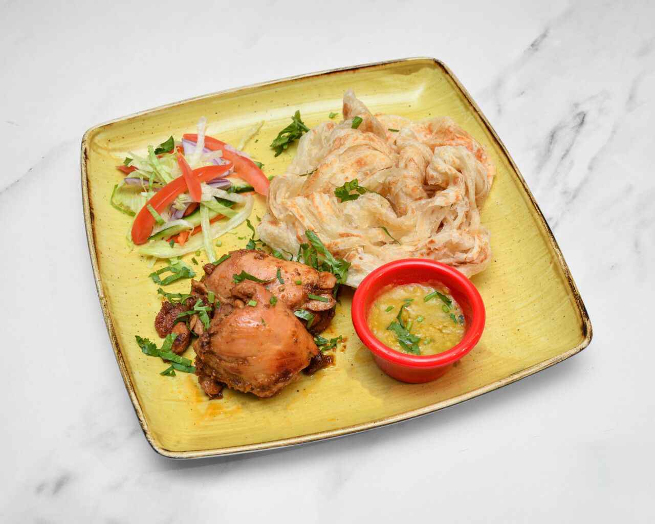 Chicken Roast Rice bowl with Salads
