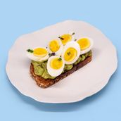 Toast With Avocado And Boiled Egg