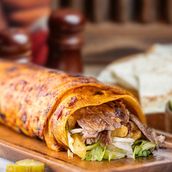 Meat Doner With Lavash Bread