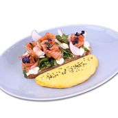 Smoked Salmon French Omelette