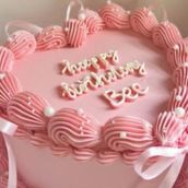 Elegant Pink Birthday Cake