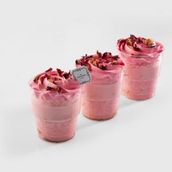 Rose Milk Cake Glass