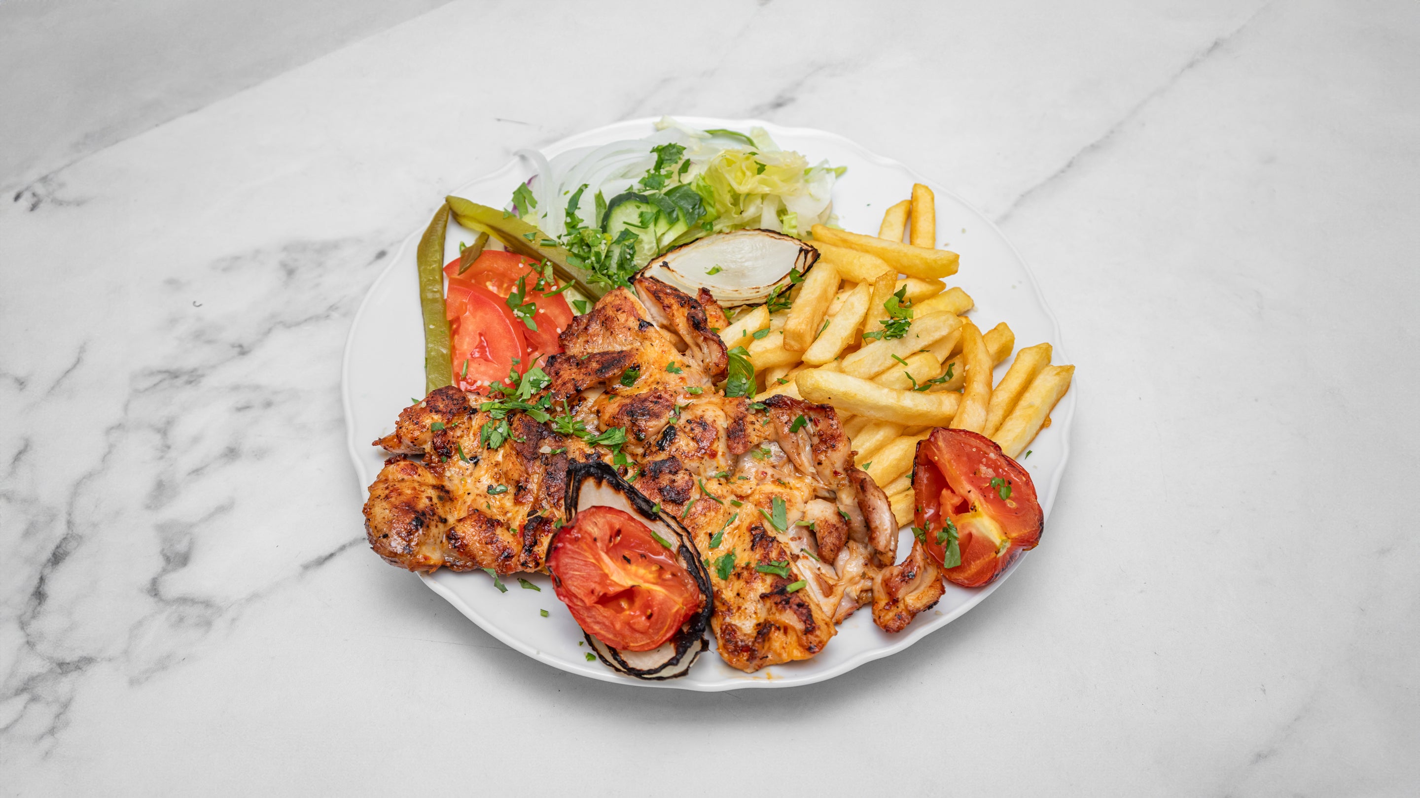 38. Boneless Half Grilled Chicken
