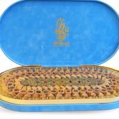 Brocar Assorted Mixed Baklava 2600G - Luxury Pistachio And Cashew Baklava Oval