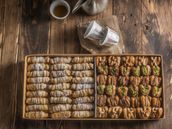 Sukkari Dates Stuffed with Our Special Mix and Nuts , Damlooj with Cardamom and Saffron