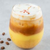 Iced Saffron Latte 