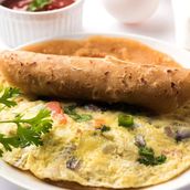 Omelette with Poratta