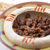 Hummus Dish With Meat