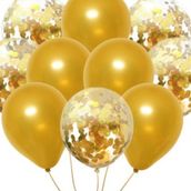 Gold Glitter Balloons