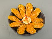 Orange Curry Mussels
