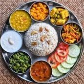 Vegetarian Thali Meal