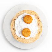 Round Potato Chapati With Labneh
