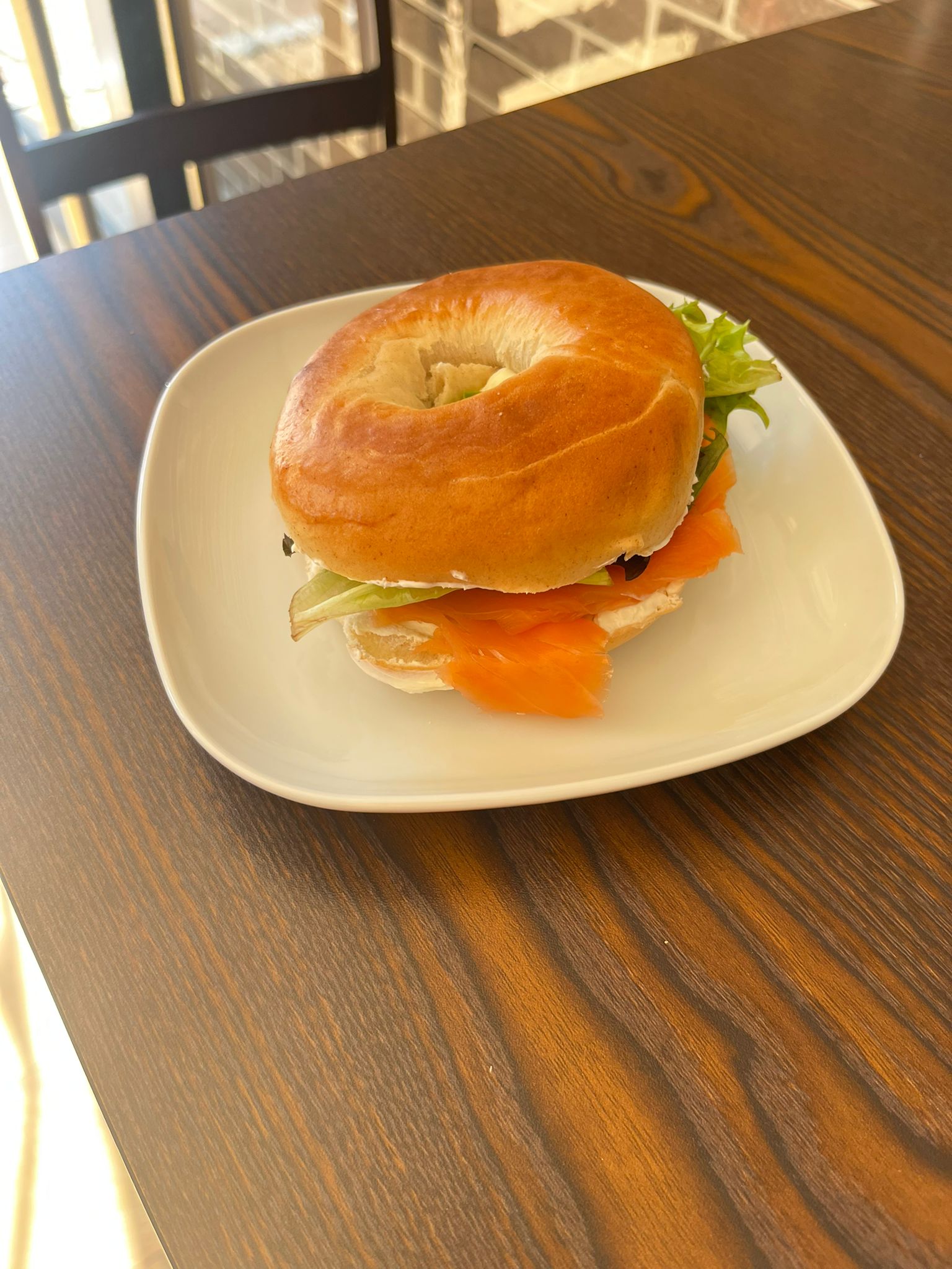 Salmon bagel