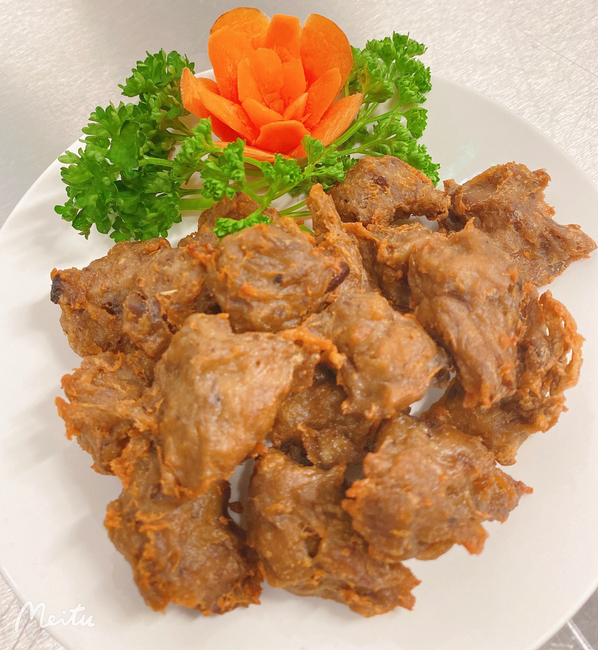 Vegan deep-fried Lamb pieces🌱