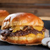  Mushroom & Cheddar Burger