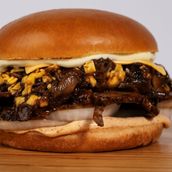 Oregano's Pulled Beef Burger