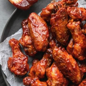 Bbq Chicken Wings And Chips