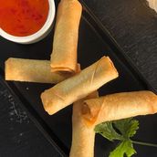 Golden Fried Chicken Spring Roll