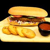 Roasted Soya Chaap Sandwich