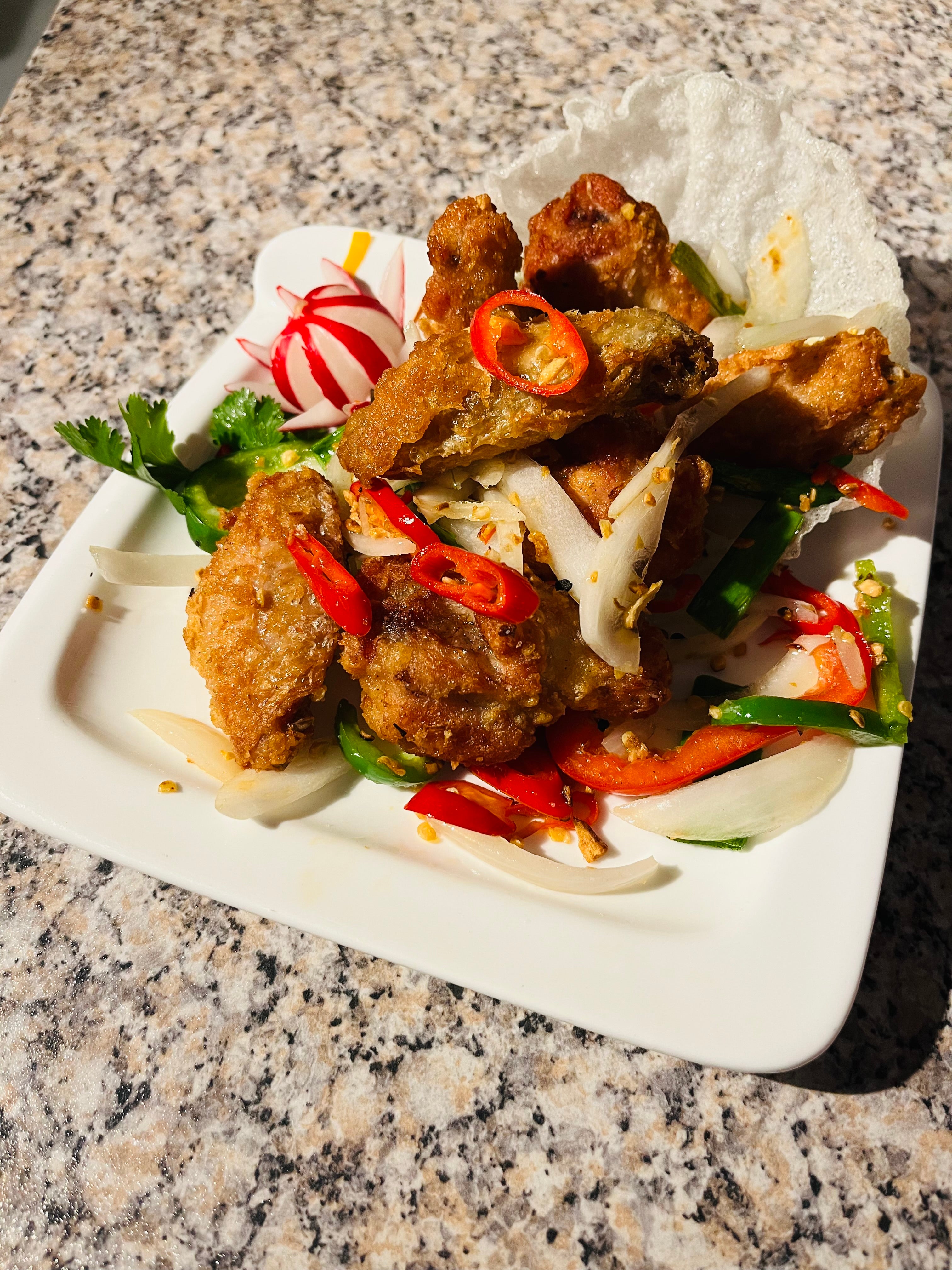 Baked Chicken Wings Chilli and Salt