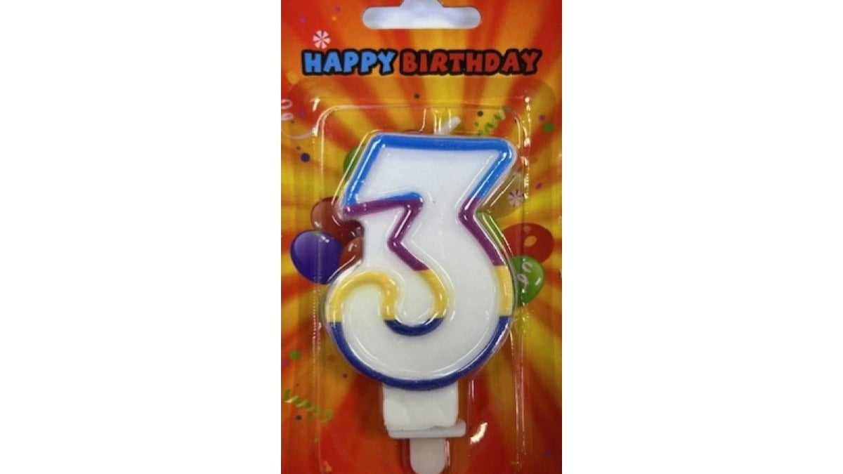 Number Candle: Three