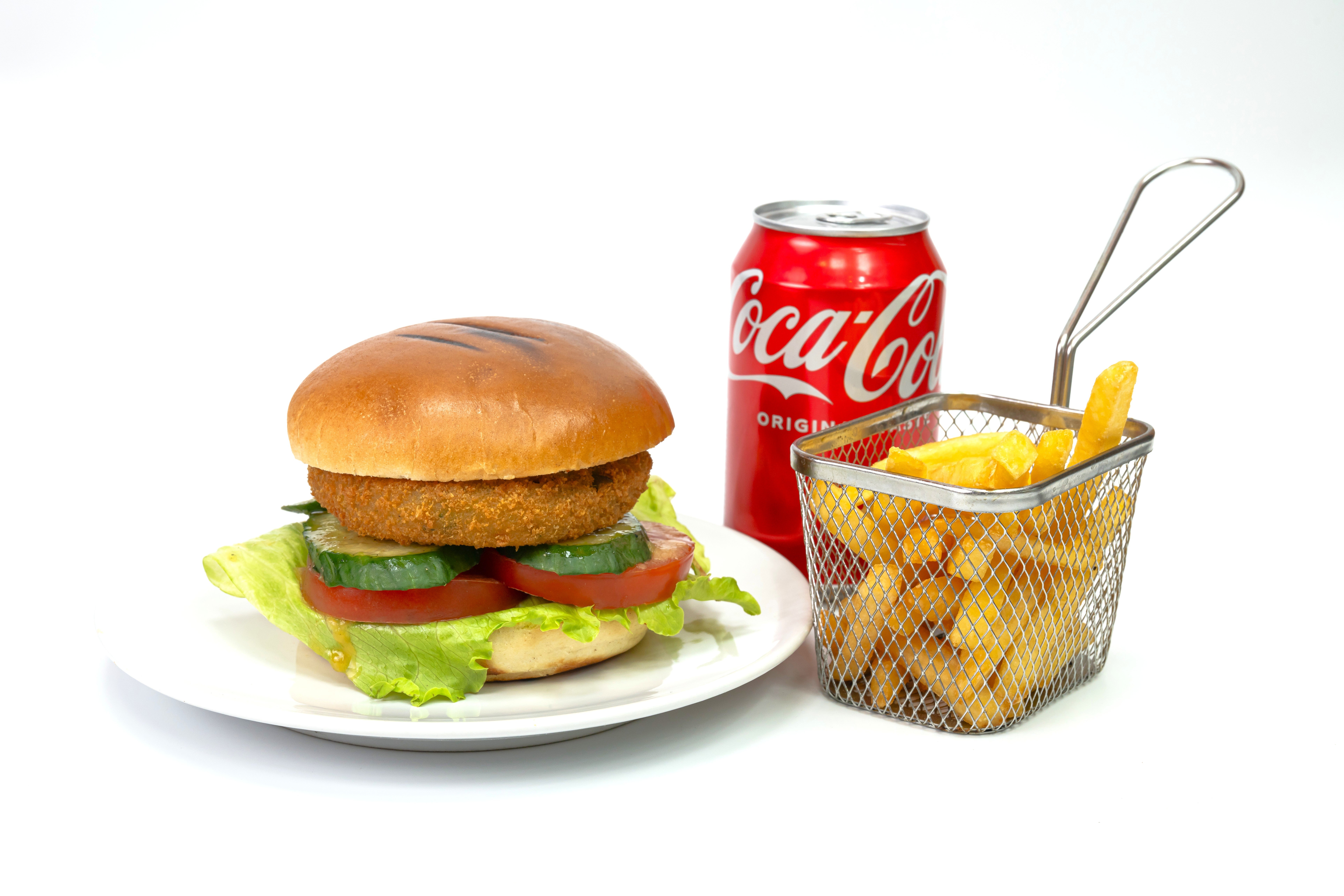 Fire Veggie Burger Meal