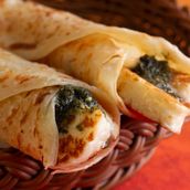 Grilled Halloum Chapati Roti