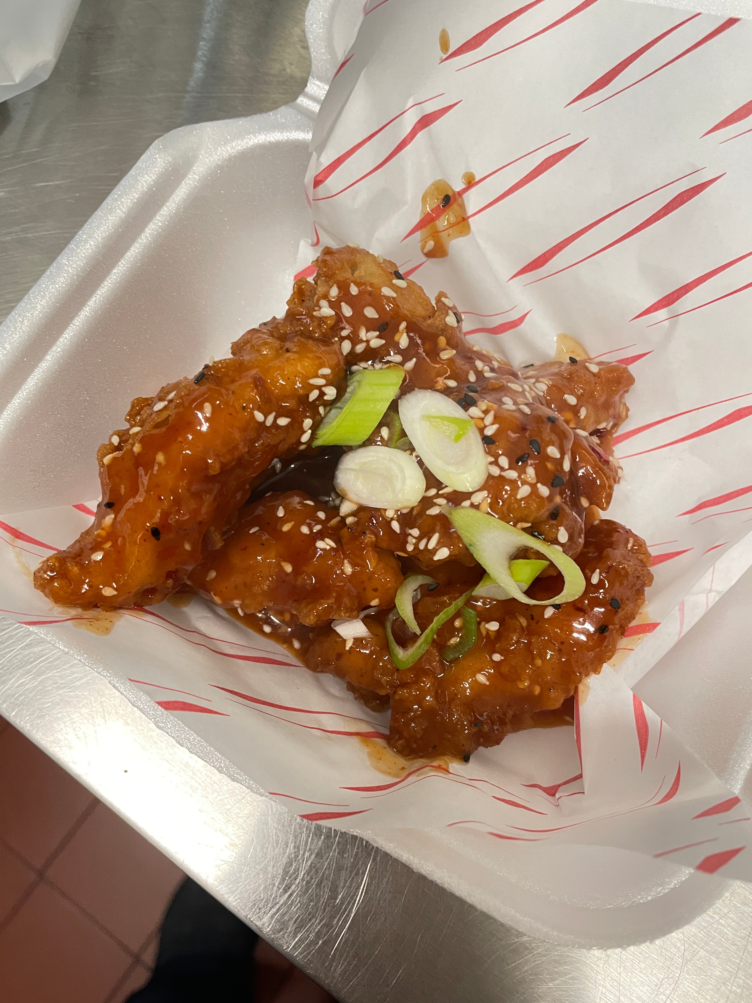 Korean Hot Honey Boneless Wings