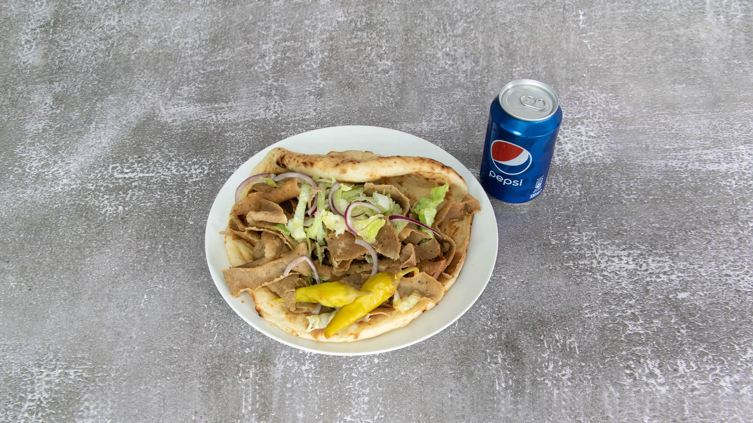 Plain Doner in Naan