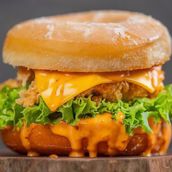 Donut Chicken Burger