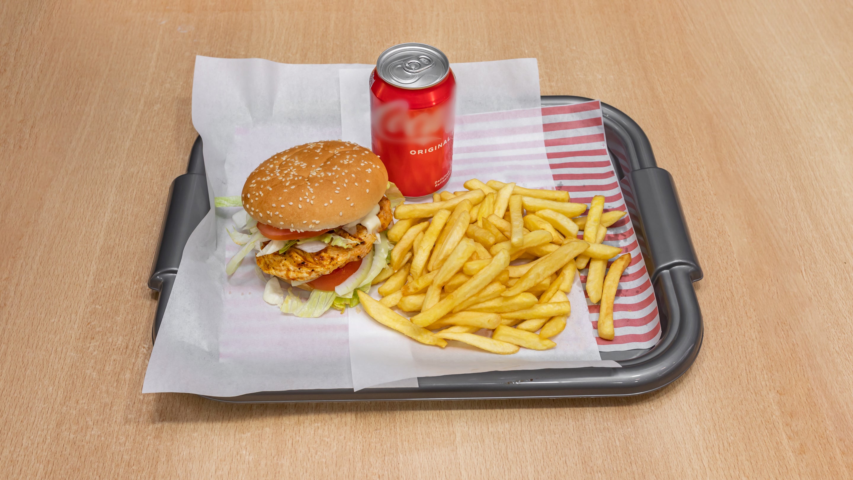 Grilled Chicken Burger Meal