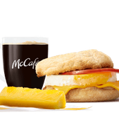 Egg McMuffin Meal with Pineapple Stick