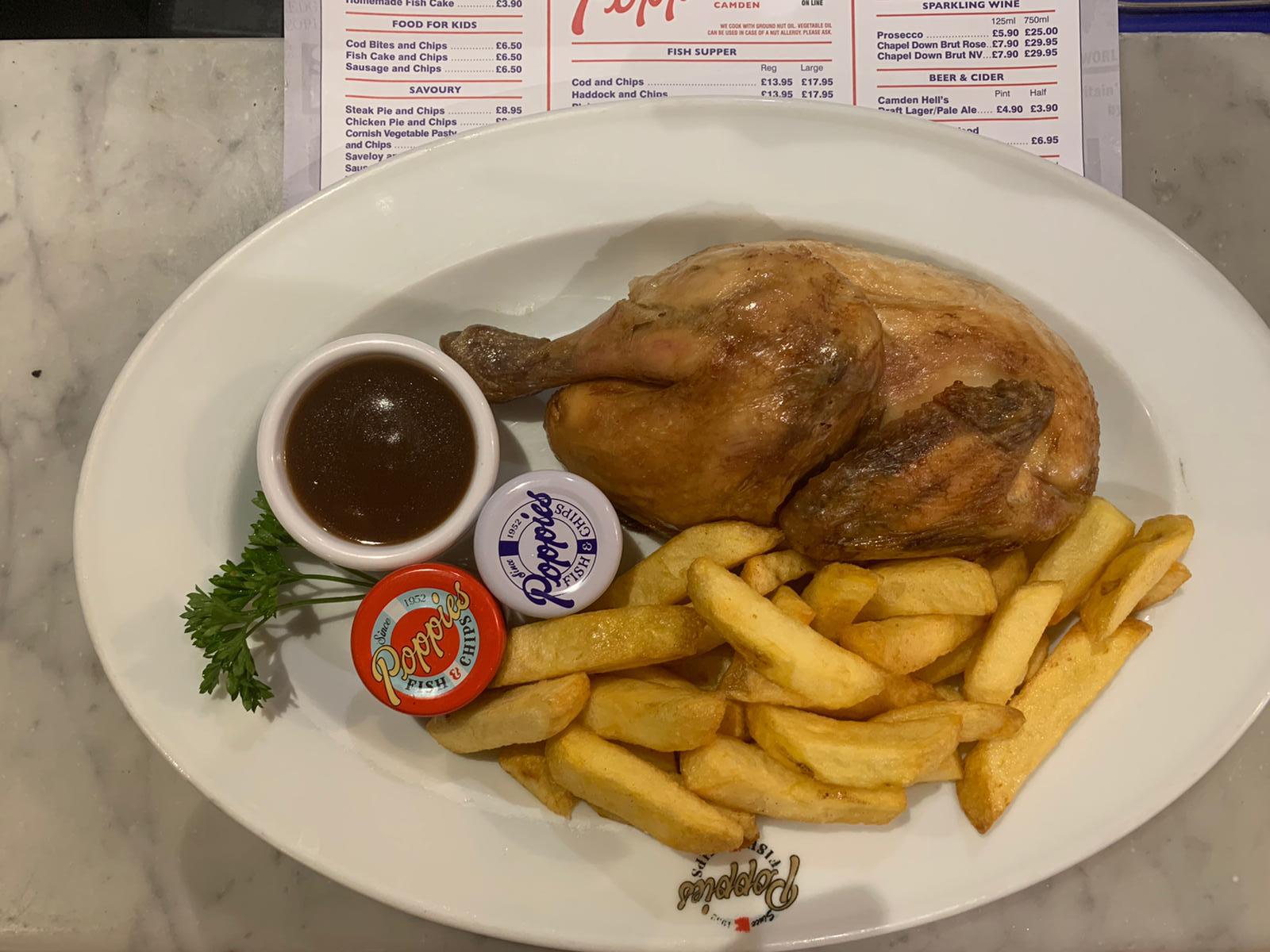 1/2 Chicken and Chips