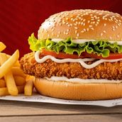 Zinker Burger with fries