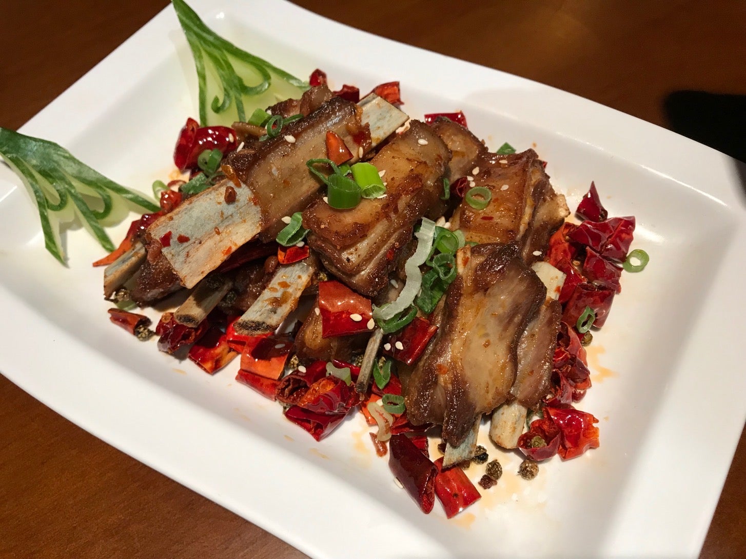 Spicy lamb chops