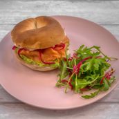  Cold Smoked Salmon Bagel 