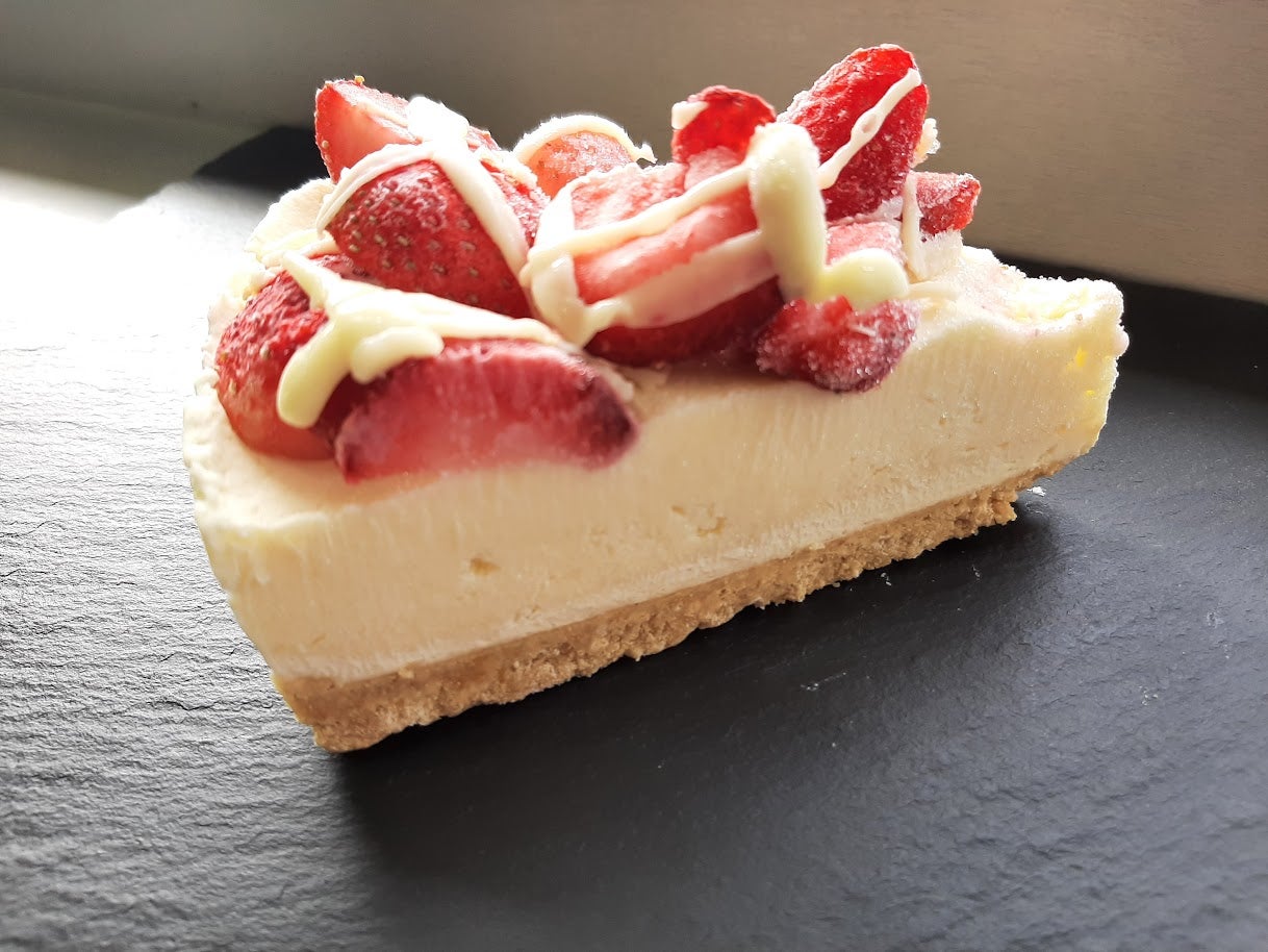 Strawberry and cream cheesecake