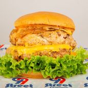 cheddar cheese special chicken burger