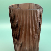 A Low-transparency Brown Glass Vase