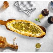 Labneh With Honey & Pistachio Fatayer