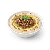 Hummus with meat