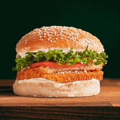 Chick'n Caesar Nuggets Burger