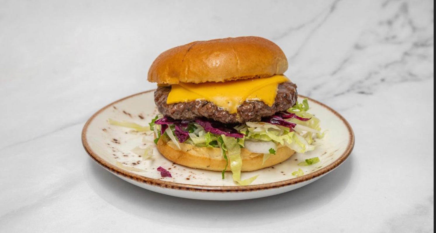 Beef Burger and Chips