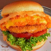 Yellow Cheetos Burger