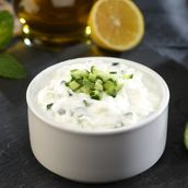 Cucumber with yogurt