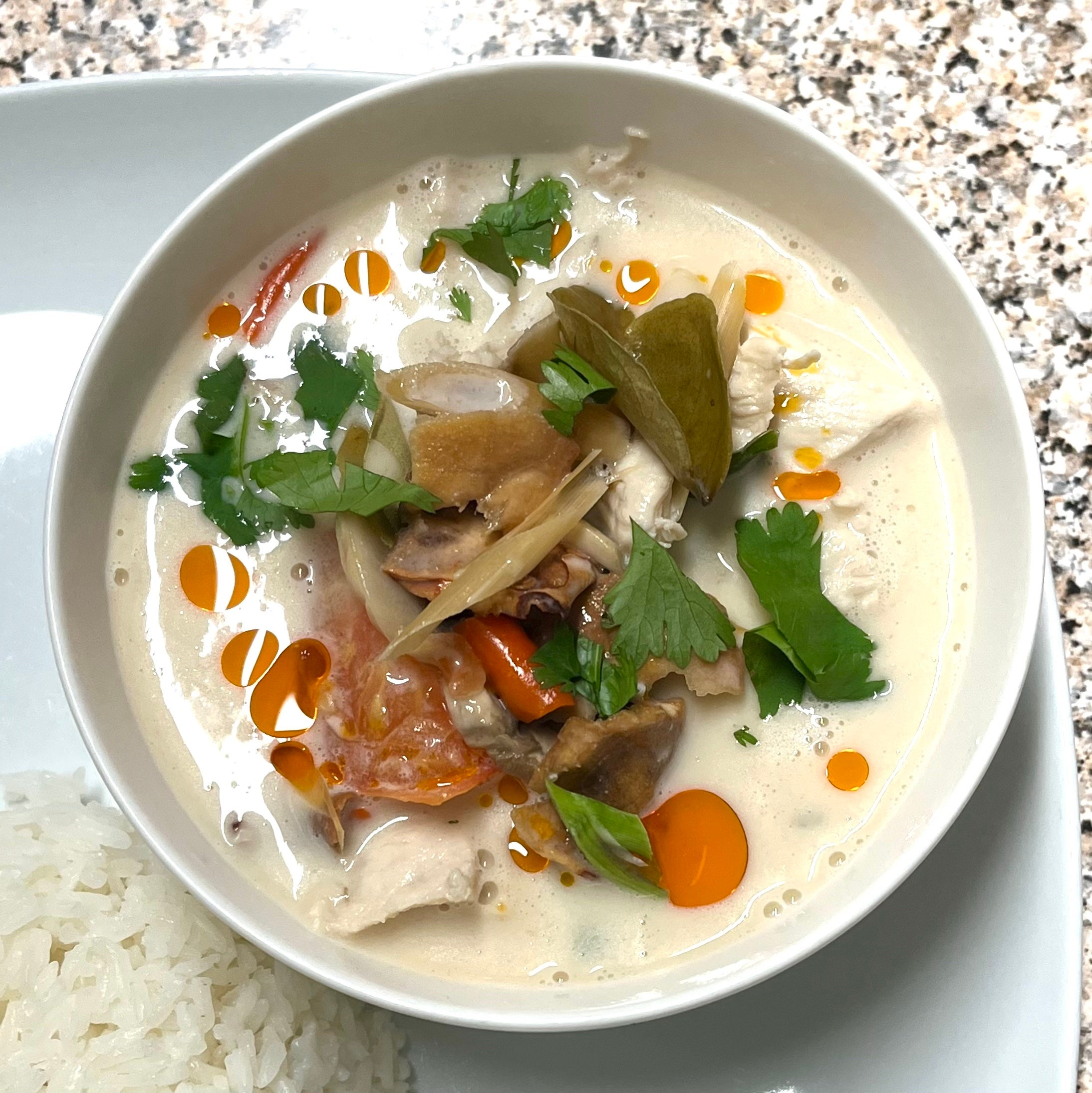Tom Kha with Coconut Milk