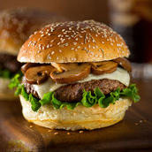 Mushroom Beef Burger