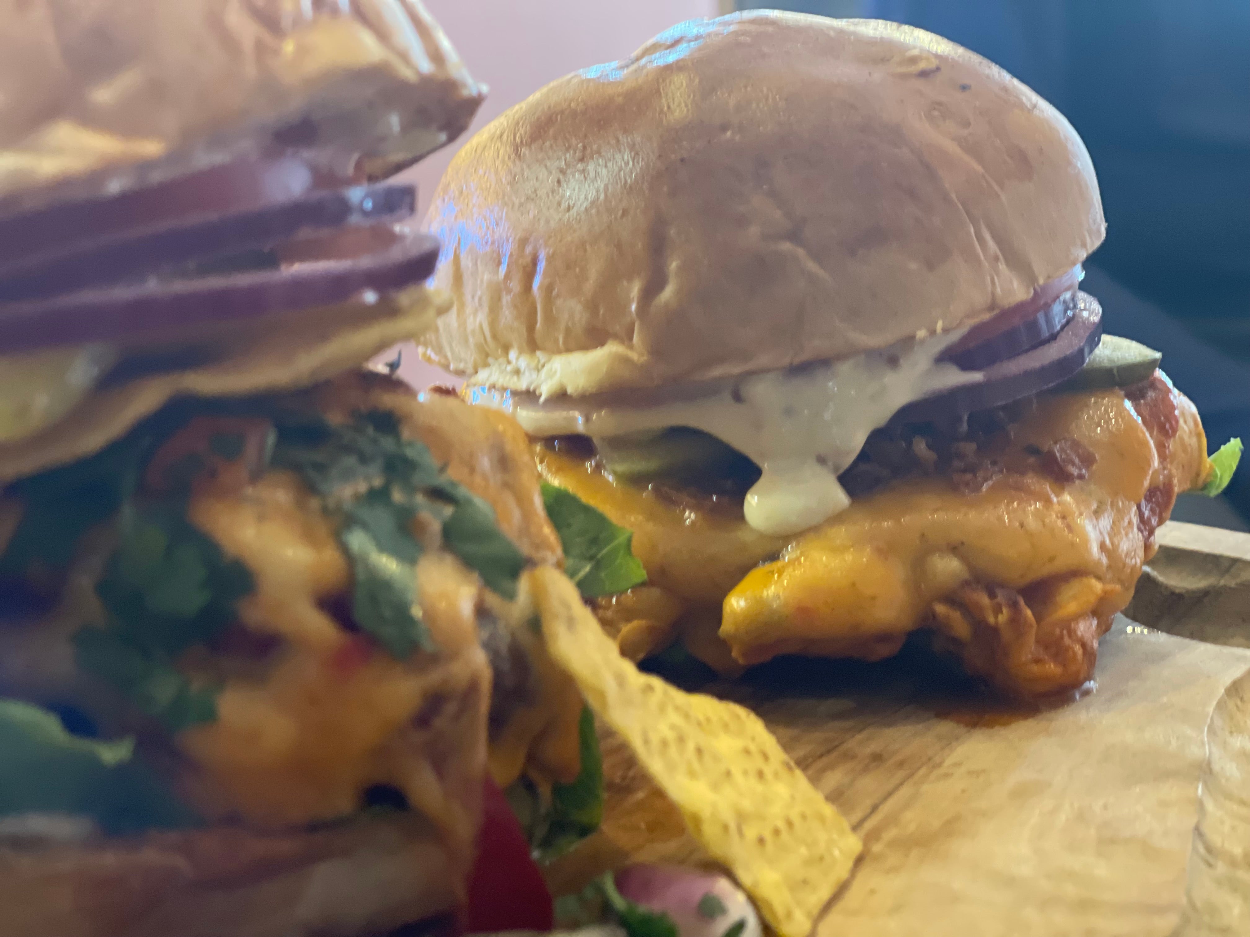 Spicy Nacho Beef Burger
