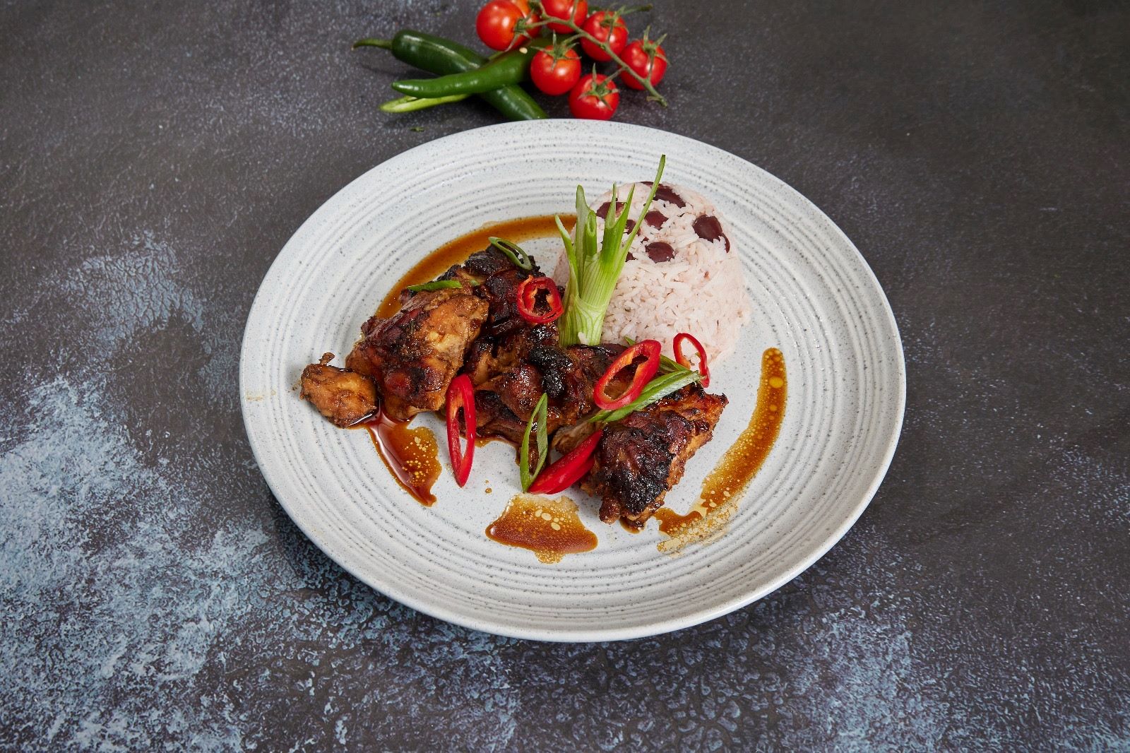 Jerk Chicken with Red Kidney Beans